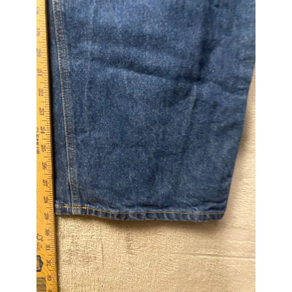 Carhartt Men's Jeans 50x30 Blue B160 DST Relaxed Fit Workwear Denim